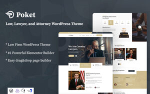 Шаблон Wordpress Poket - Lawyer And Attorney Responsive Тема WordPress.