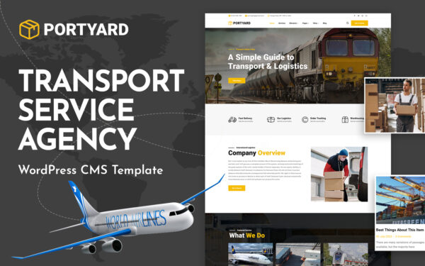 Шаблон Wordpress PortYard - Logistics and Transport Theme WordPress