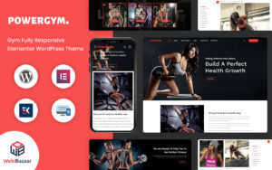 Шаблон WordPress PowerGym - Multipurpose Gym Fitness & Bodybuilding Theme WordPress