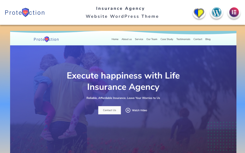 Шаблон Wordpress Protection - Insurance Agency Website Theme WordPress
