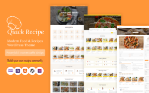 Шаблон WordPress Quick Recipe - Food & Recipe Theme WordPress