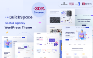 Шаблон Wordpress QuickSpace - SaaS and Agency Theme WordPress