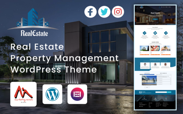 Шаблон Wordpress Real Estate Property Management Theme WordPress
