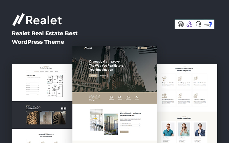 Шаблон Wordpress Realet - Real Estate Best Theme WordPress