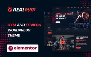 Шаблон Wordpress RealGym - Fitness and Gym Wordpress Theme Theme WordPress