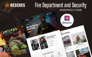 Шаблон Wordpress Rescues - Fire Department and Security Business Theme WordPress