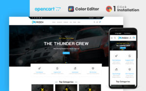 Шаблон OpenCart  Ridex Game Store Opencart Theme 
