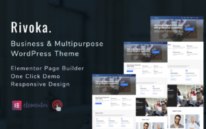 Шаблон Wordpress Rivoka - Business And Multipurpose Theme WordPress