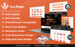 Шаблон Wordpress Seafood And Meat Store Theme WordPress