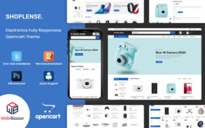 Шаблон OpenCart  Shoplense - Premium Electronics Store 
