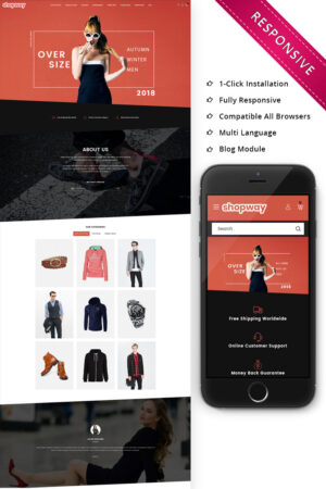 Шаблон OpenCart  Shopway - Fashion Store Responsive 