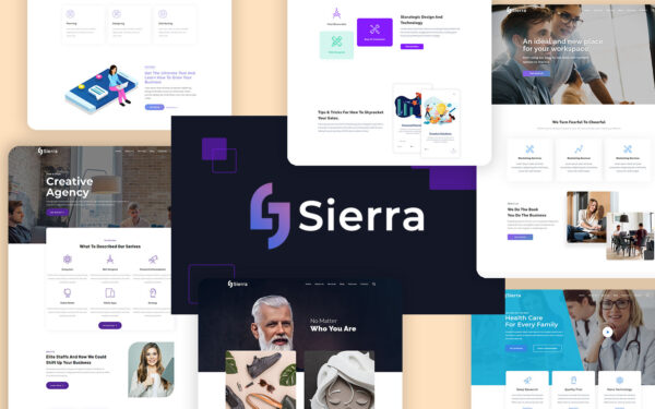 Шаблон Wordpress Sierra - Creative & Modern Multipurpose Theme WordPress