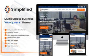 Шаблон Wordpress Simplified Multipurpose Business Theme WordPress