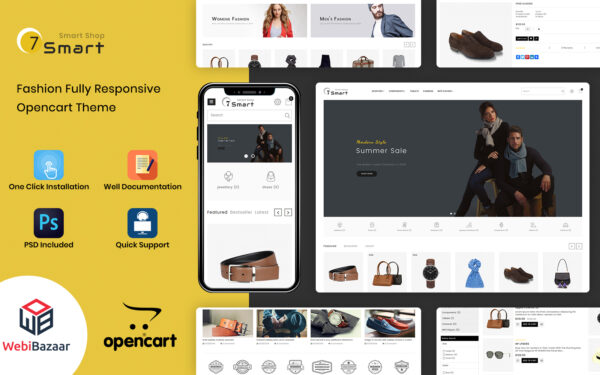 Шаблон OpenCart  7Smart - Multipurpose Smart Shop 