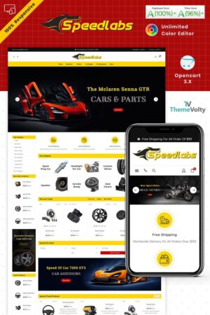 Шаблон OpenCart  Speed Labs AutoPart Store 