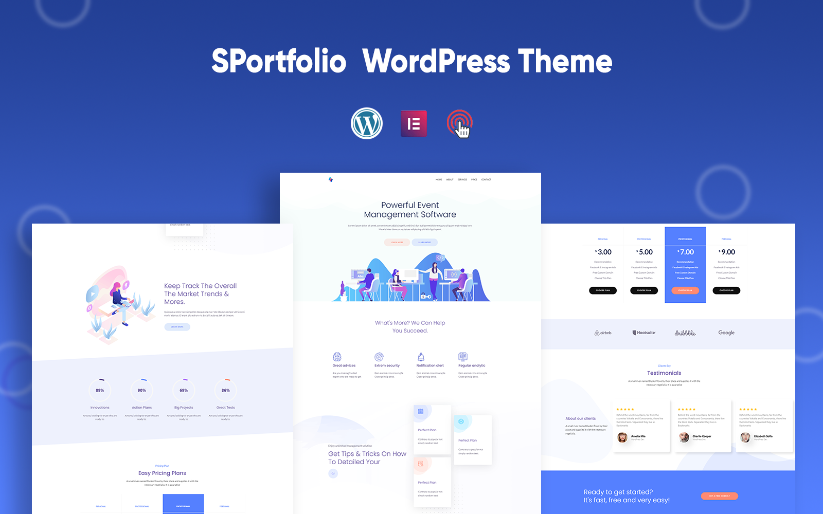 Шаблон Wordpress SPortfolio - Simple Minimalist Multi-Purpose Theme WordPress