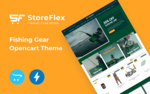 Шаблон OpenCart  Storeflex Fishing Store 