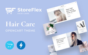 Шаблон OpenCart  Storeflex Hair Care Online Store 