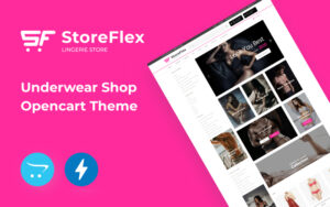 Шаблон OpenCart  StoreFlex Lingerie Website Template for Underwear Shop 