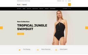 Шаблон OpenCart  Sun & Sand - Swimwear eCommerce Clean 