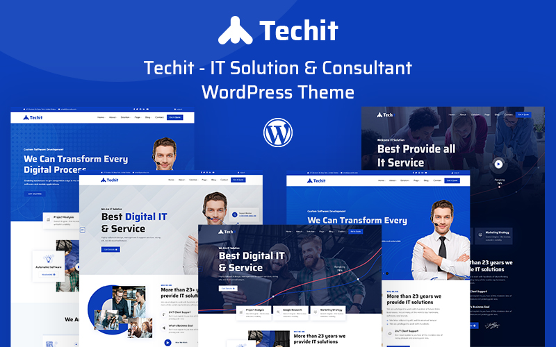 Шаблон Wordpress Techit - IT Solution & Consultant Theme WordPress