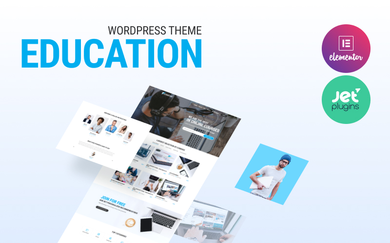 Шаблон Wordpress Technotour - Education Courses Minimal WordPress Elementor Theme Theme WordPress
