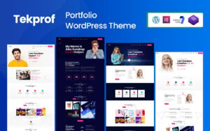 Шаблон Wordpress Tekprof - Creative Portfolio Elementor Theme WordPress