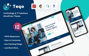 Шаблон Wordpress Teqo - Technology and IT Solutions Theme WordPress
