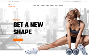 Шаблон Wordpress tFitness - Fitness and Sport Theme WordPress