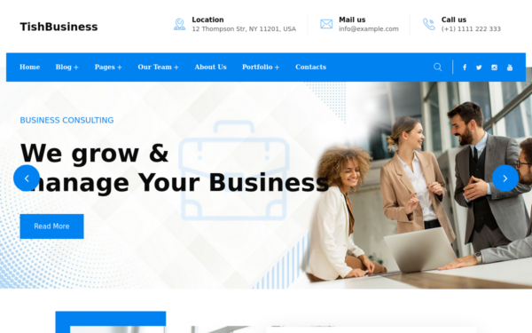 Шаблон Wordpress TishBusiness - Corporate and Business Theme WordPress