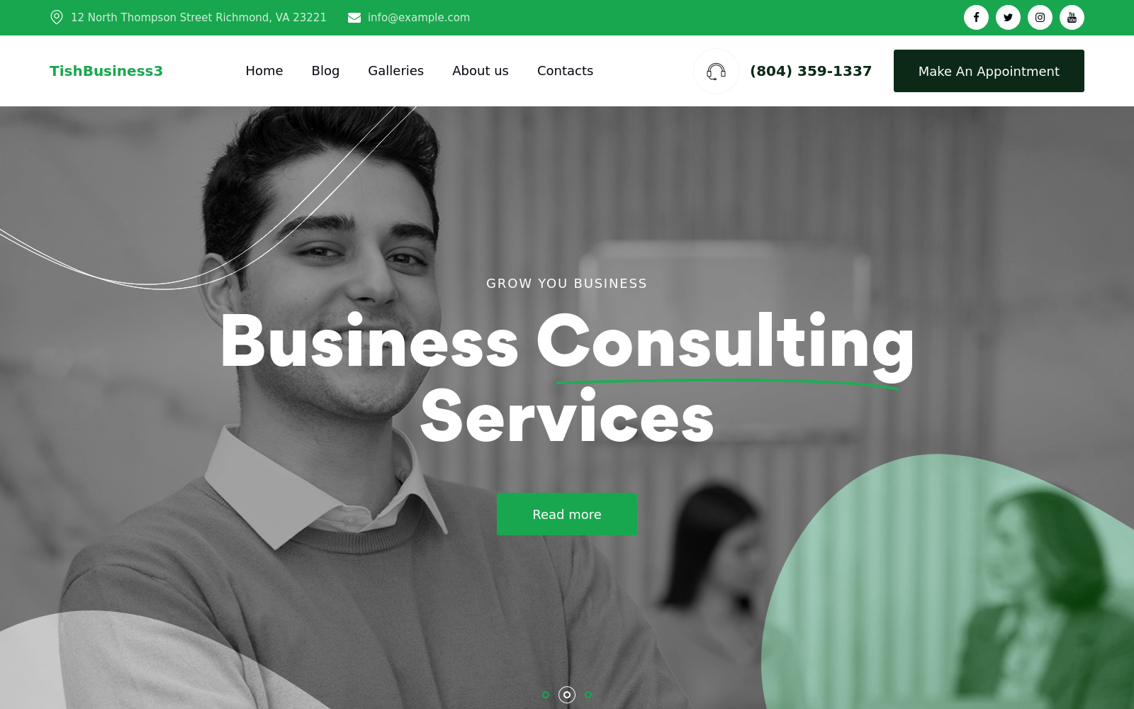 Шаблон Wordpress TishBusiness3 - Corporate and Business Theme WordPress