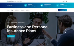 Шаблон Wordpress TishInsurance - Insurance Company Theme WordPress