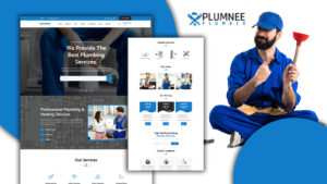 Шаблон WordPress Tomaar-Plumnee Plumbing Services Landing Page Theme WordPress