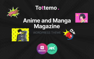 Шаблон Wordpress Tottemo - Anime and Manga Magazine Theme WordPress