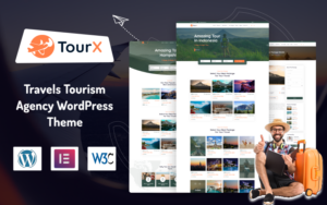 Шаблон Wordpress TourX - Travels Tourism Agency Theme WordPress