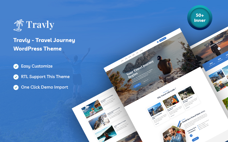 Шаблон Wordpress Travly - Travel Journey Theme WordPress