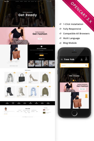 Шаблон OpenCart  Treefab - Fashion Store Responsive 