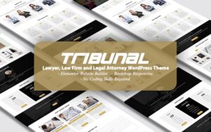Шаблон WordPress TRIBUNAL - Lawyer, Law Firm and Legal Attorney Landing Page Theme WordPress