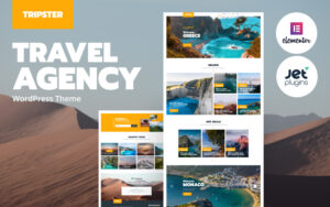 Шаблон Wordpress Tripster - Travel Agency Modern WordPress Elementor Theme Theme WordPress