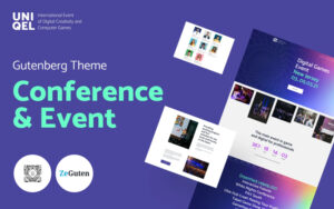 Шаблон Wordpress Uniqel - Conference and Event Theme WordPress