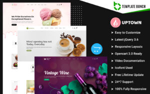 Шаблон OpenCart  Uptown - Summer and Tea With Wine - Responsive OpenCart Theme for eCommerce 