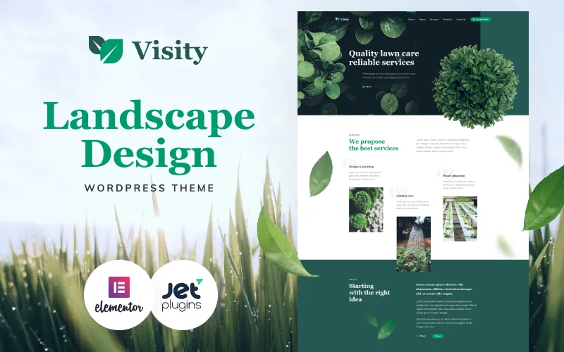 Visity - Landscape Design with WordPress Elementor Theme WordPress Theme Visity - Landscape Design with WordPress Elementor Theme WordPress Theme