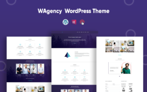 Шаблон Wordpress WAgency- Elementor Simple Agency Theme WordPress