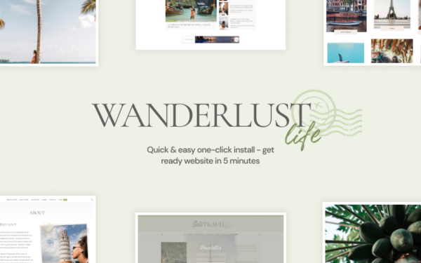 Шаблон Wordpress Wanderlust Life - Nomad and Travel Blog Theme WordPress
