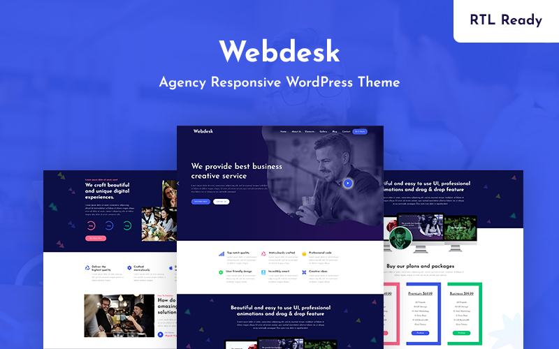 Шаблон Wordpress Webdesk - Agency Responsive Theme WordPress