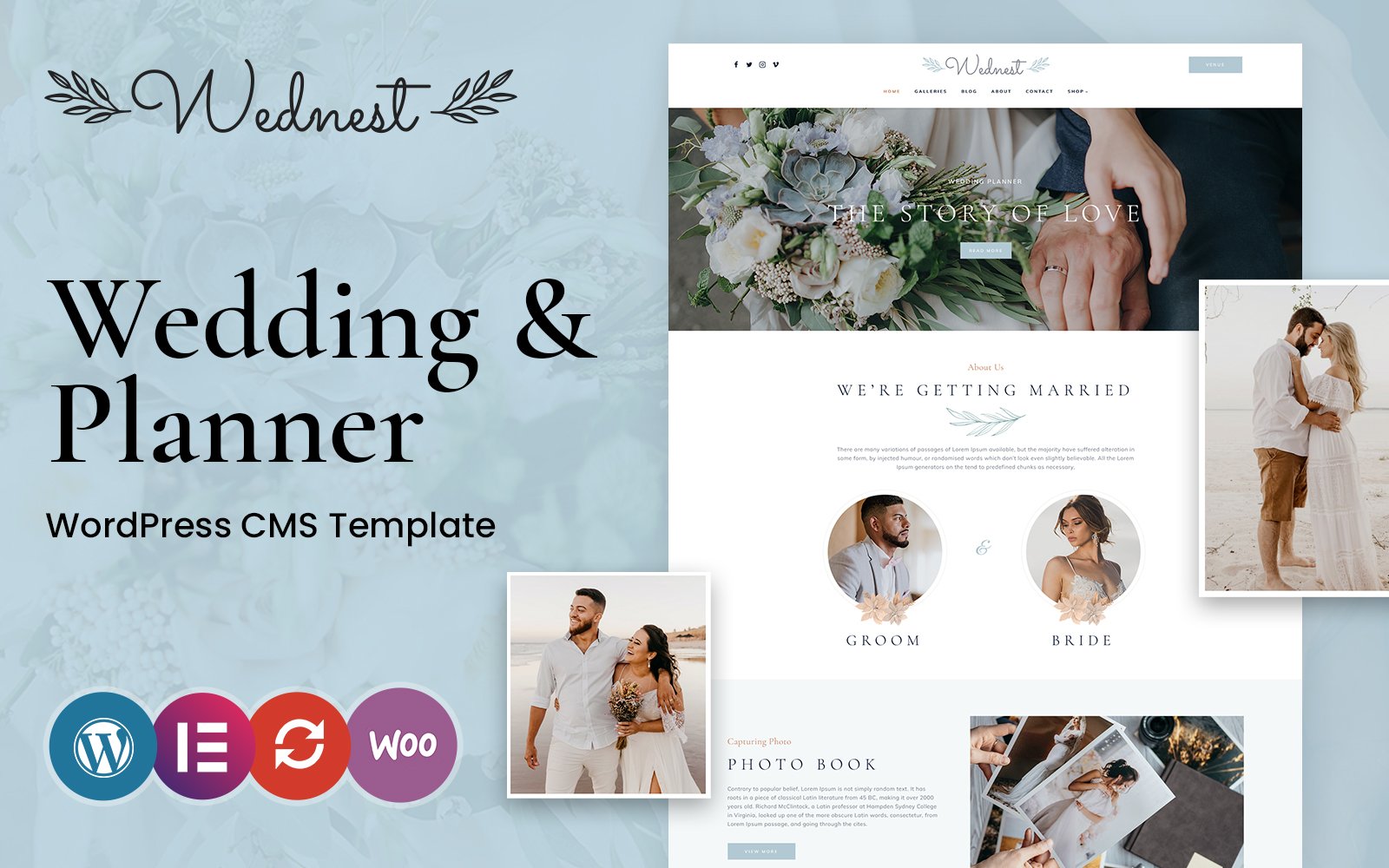 Шаблон Wordpress Wednest - Wedding and Event Theme WordPress