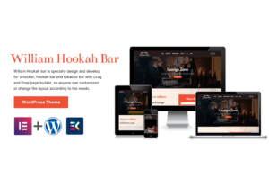 Шаблон Wordpress William Hookah Bar Tobacco Theme WordPress