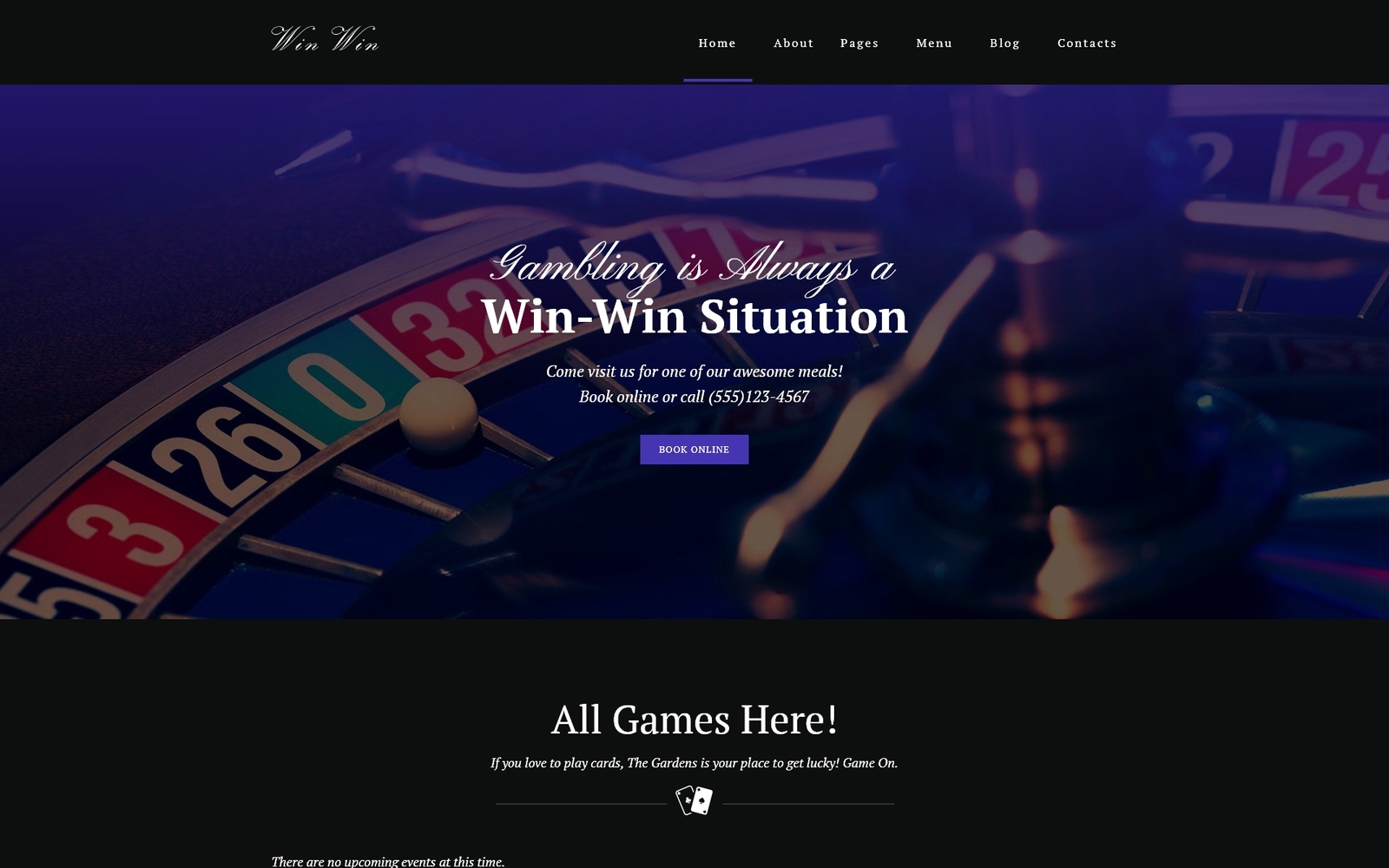 Шаблон Wordpress WinWin - Casino Website WordPress theme Theme WordPress