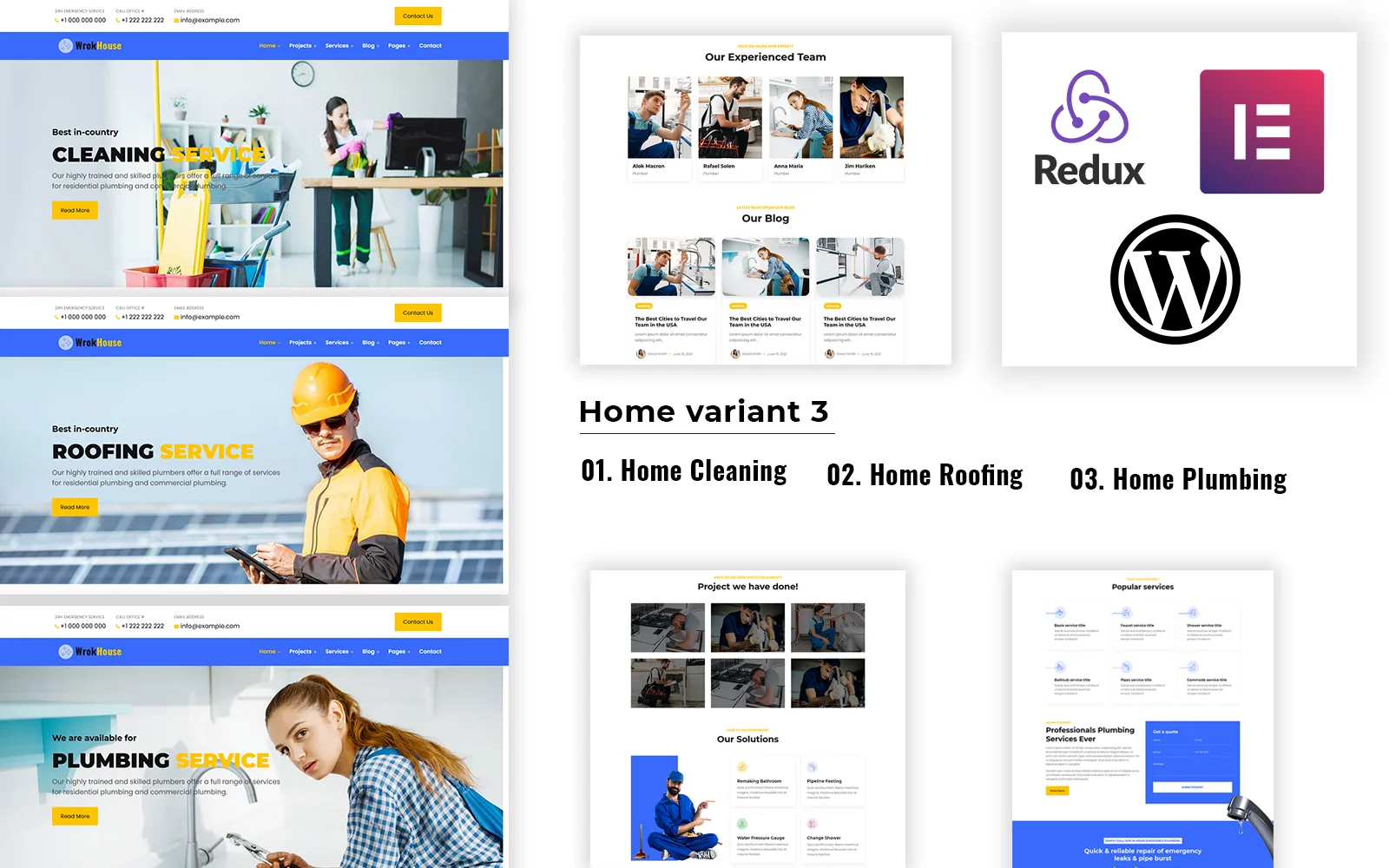Workhouse - Elementor Theme WordPress - Plumbing, Cleaning and Roofing Workhouse - Elementor Theme WordPress - Plumbing, Cleaning and Roofing