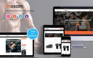 Шаблон OpenCart  Wosam - Fitness & Sports 